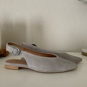Free People slingback flats with adjustable buckle